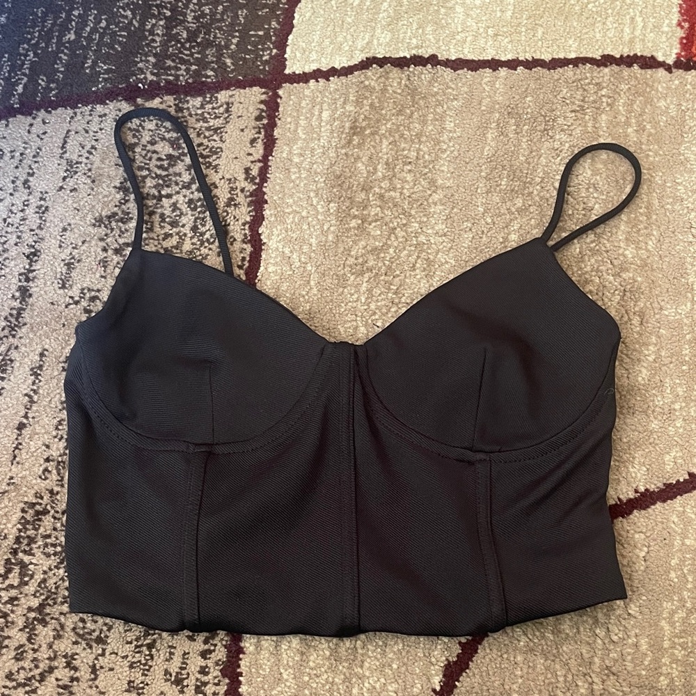 Zara Black Corset / Bustier Top